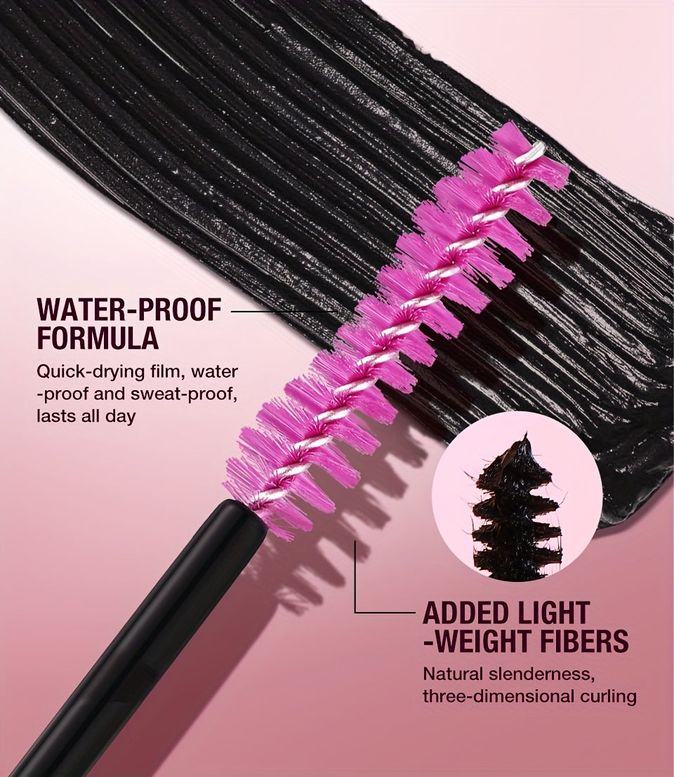 Mascara Eyeliner 2-trong-1 Chống Nước Matte Dày Cong
