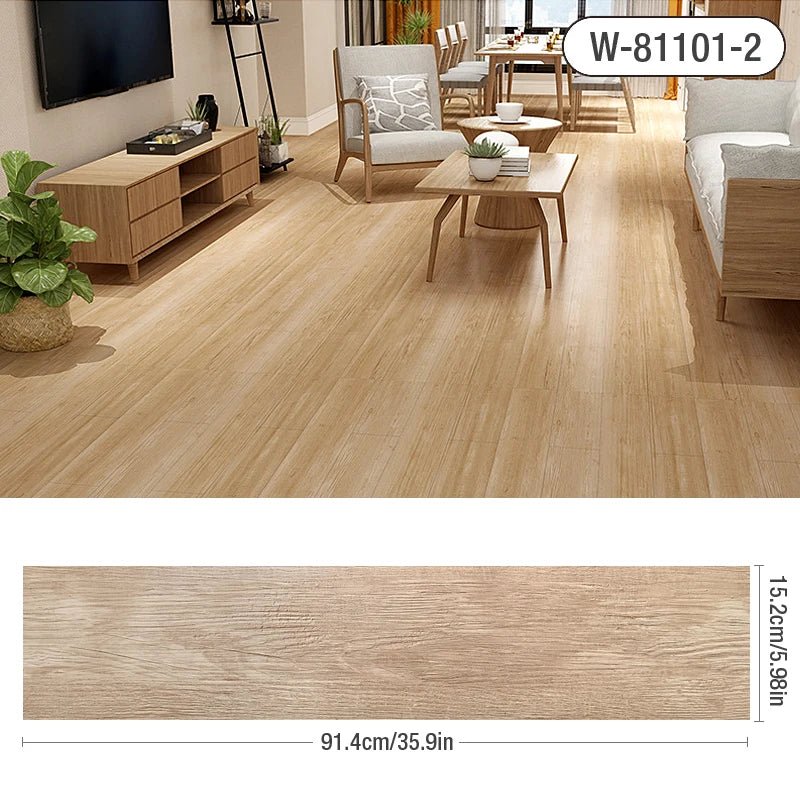 10 Miếng Dán Sàn PVC 3D Gỗ Dày Chống Thấm Bền Dễ Dán - Daisan Store