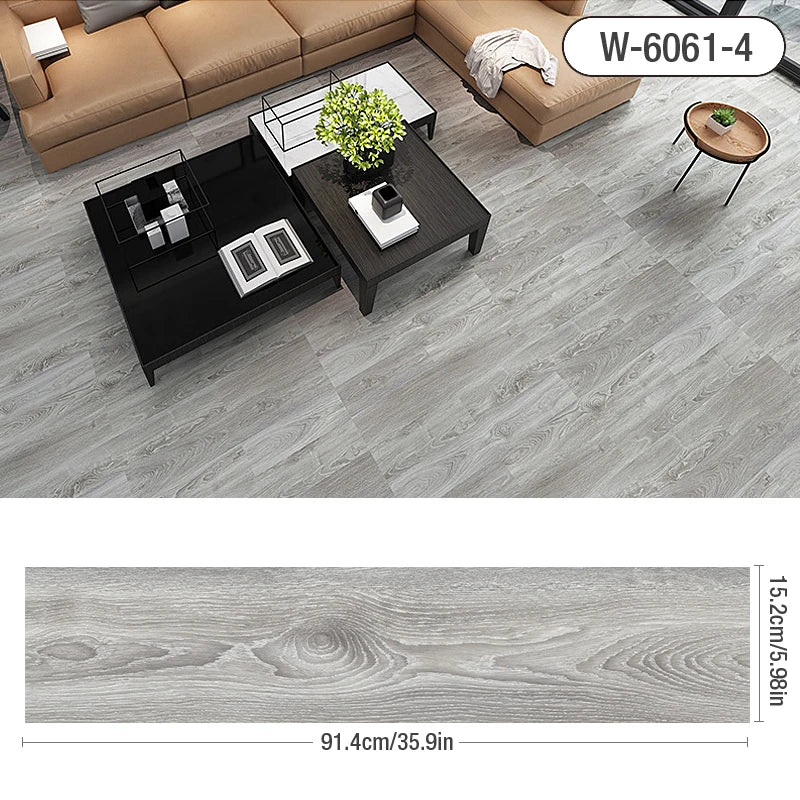 10 Miếng Dán Sàn PVC 3D Gỗ Dày Chống Thấm Bền Dễ Dán - Daisan Store