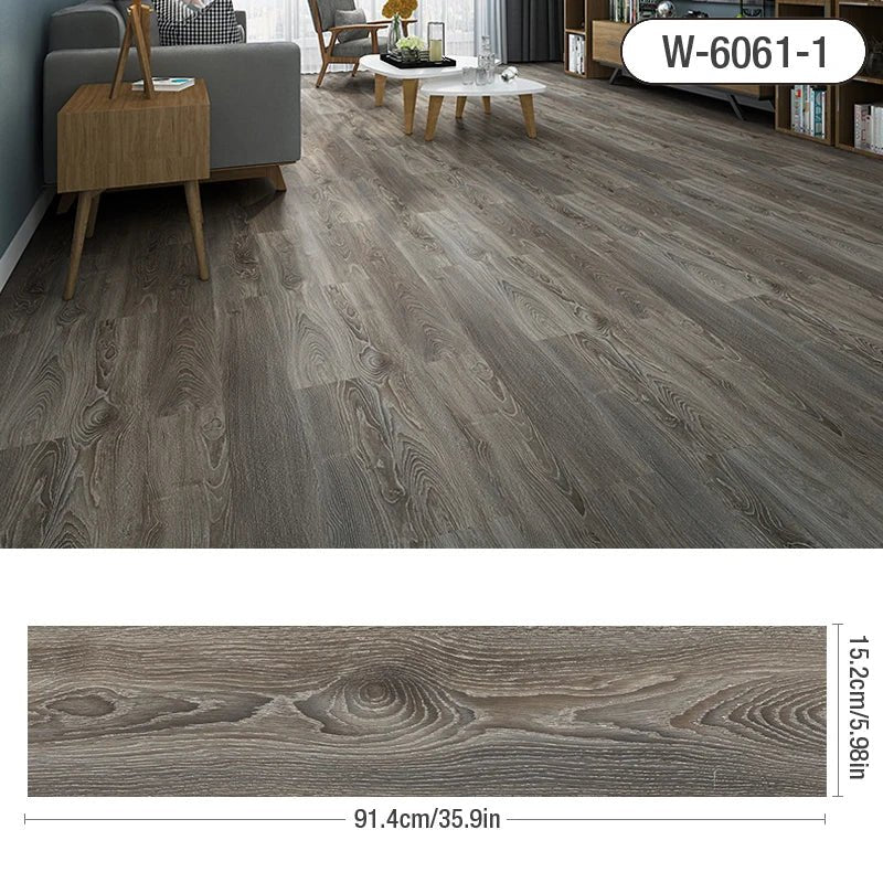 10 Miếng Dán Sàn PVC 3D Gỗ Dày Chống Thấm Bền Dễ Dán - Daisan Store