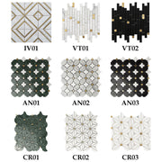 Gạch Mosaic Đá Cẩm Thạch 30x30 Họa Tiết Phối Lát Sàn Hành Lang Sân Vườn, Trang Trí Nội Ngoại Thất