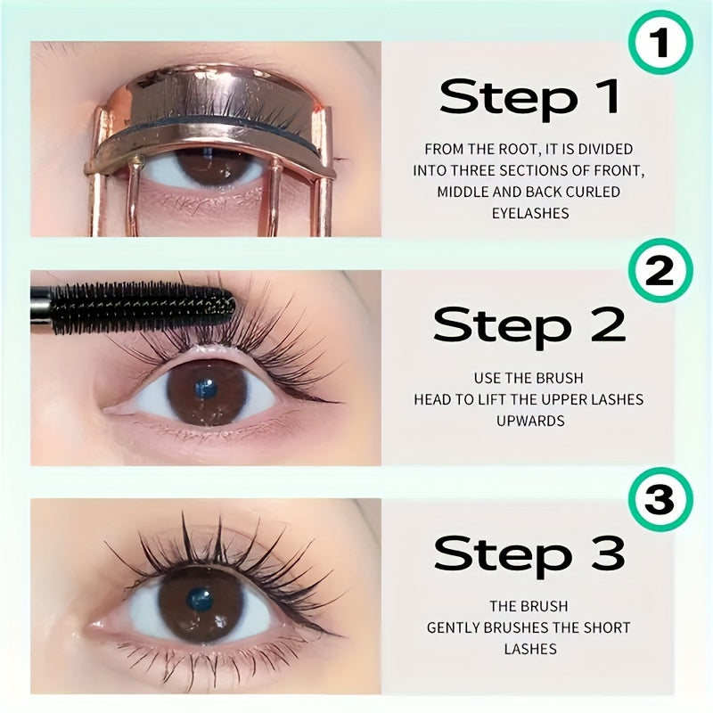 Mascara 4D Đen Dày Cong Lâu Trôi - Bộ 3 Quà Tặng