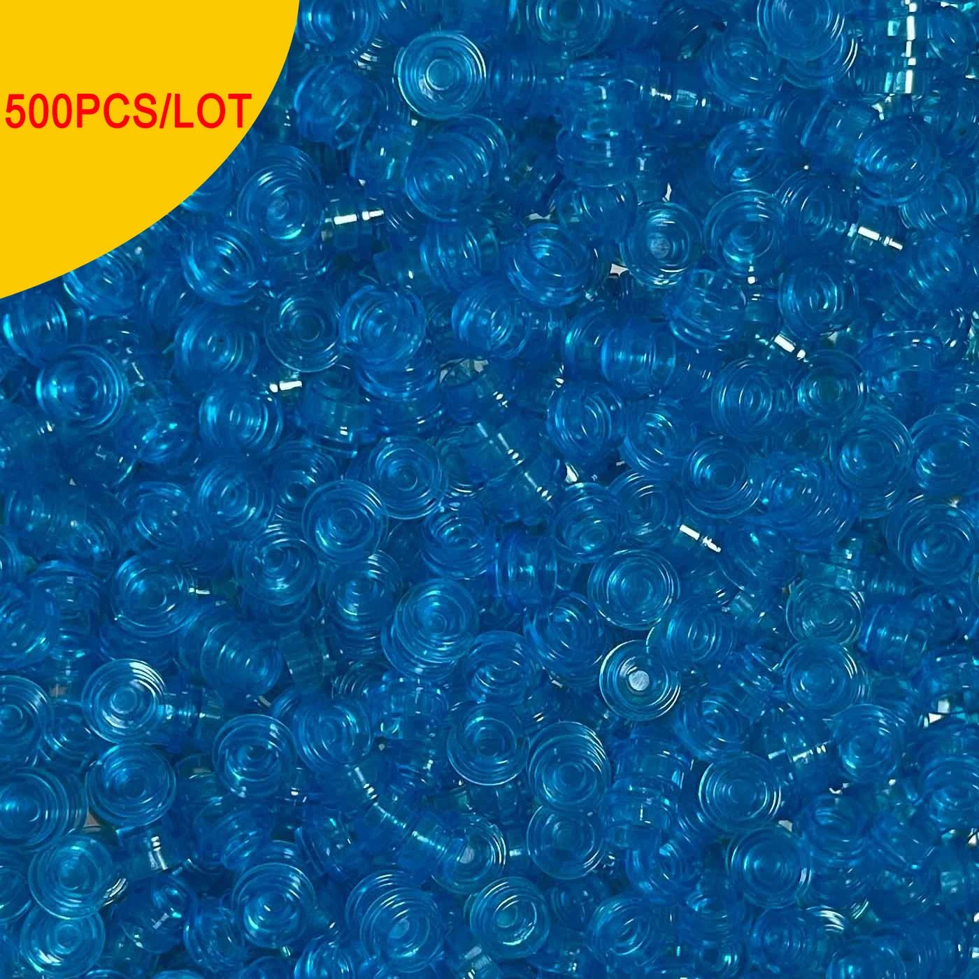 500 Viên Gạch Tròn 1x1 Trong Suốt Xây Dựng MOC - Daisan Store