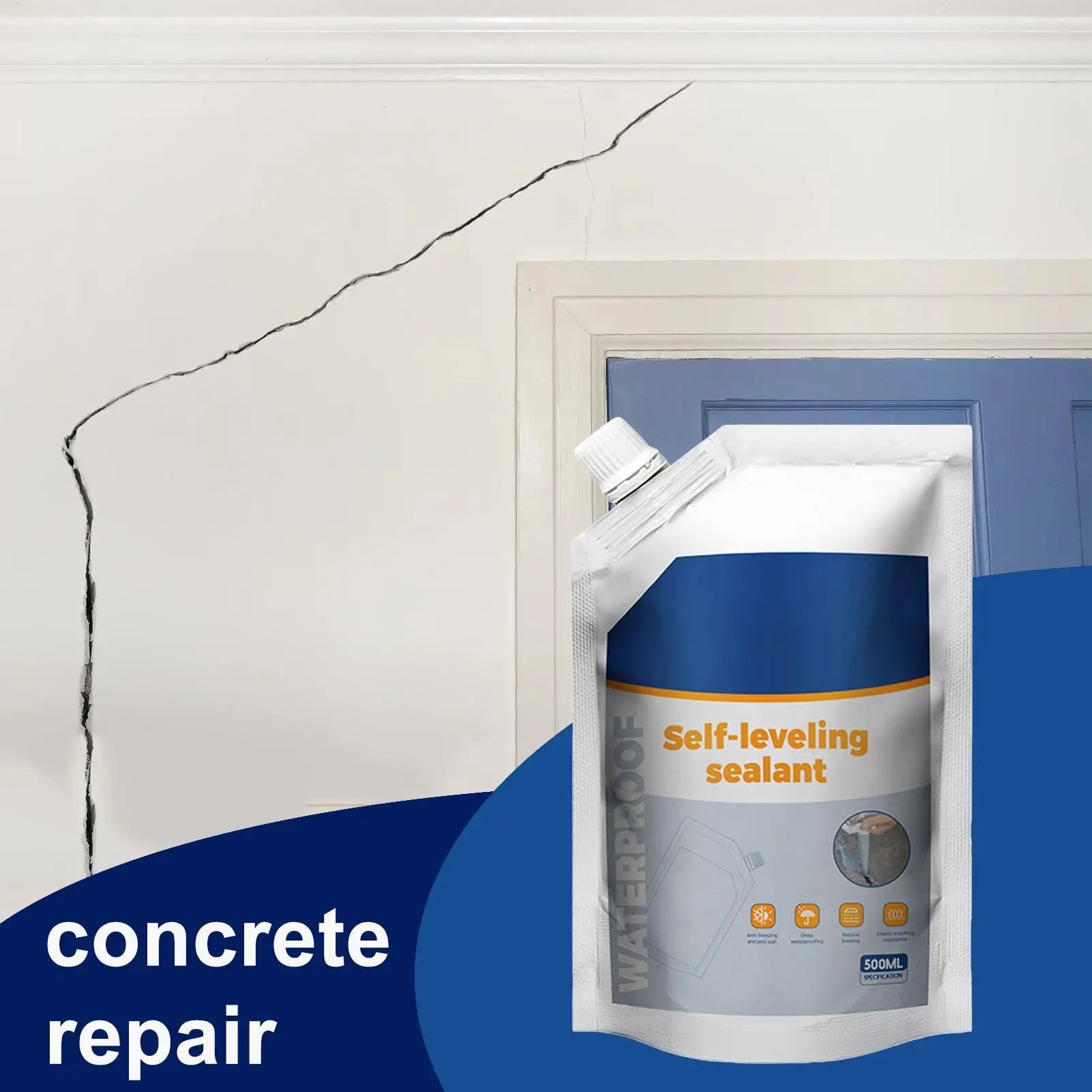 500ml Cement Concrete Waterproofing Sealant Penetrating Bonding Agent With High Strength For Roof, Pool, Bathroom, Basement - Daisan Store