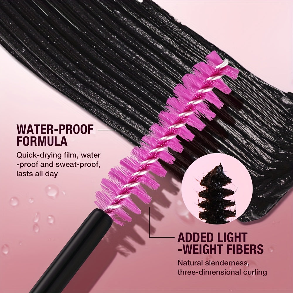 Mascara Eyeliner 2-trong-1 Chống Nước Matte Dày Cong