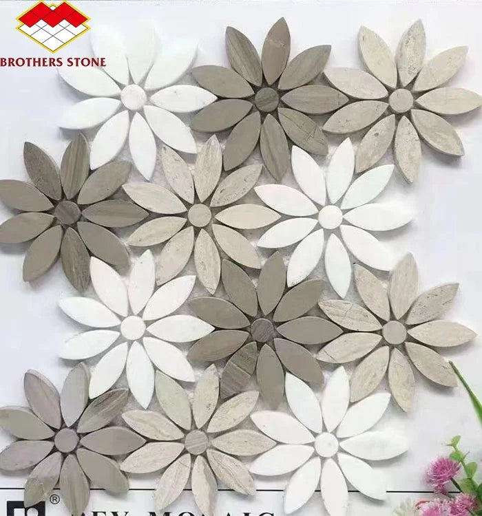 Gạch Hoa Cẩm Thạch Trắng Thassos Ốp Tường Nội Thất