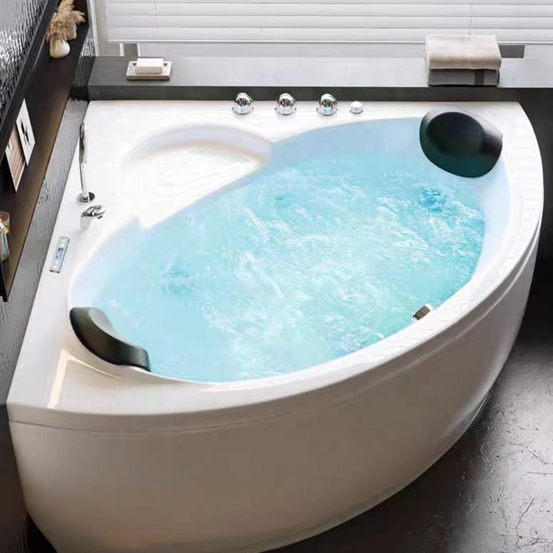 Acrylic Spa Góc Xoáy Nước Trắng - Bồn Tắm Đôi