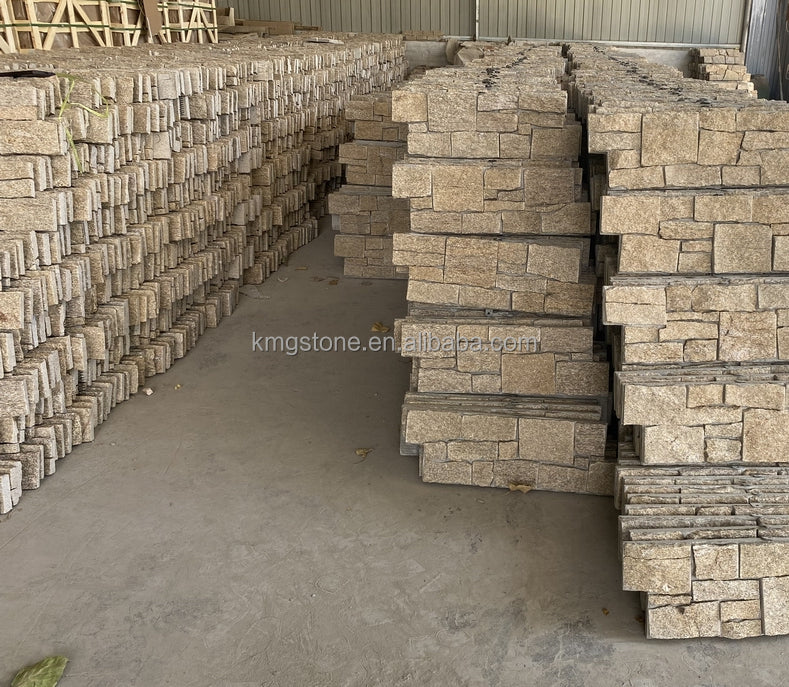 Tấm ốp tường mặt tiền đá văn hóa hình chữ Z bằng đá phiến tự nhiên, thiết kế hiện đại, chống xói mòn axit