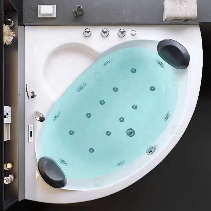 Acrylic Spa Góc Xoáy Nước Trắng - Bồn Tắm Đôi