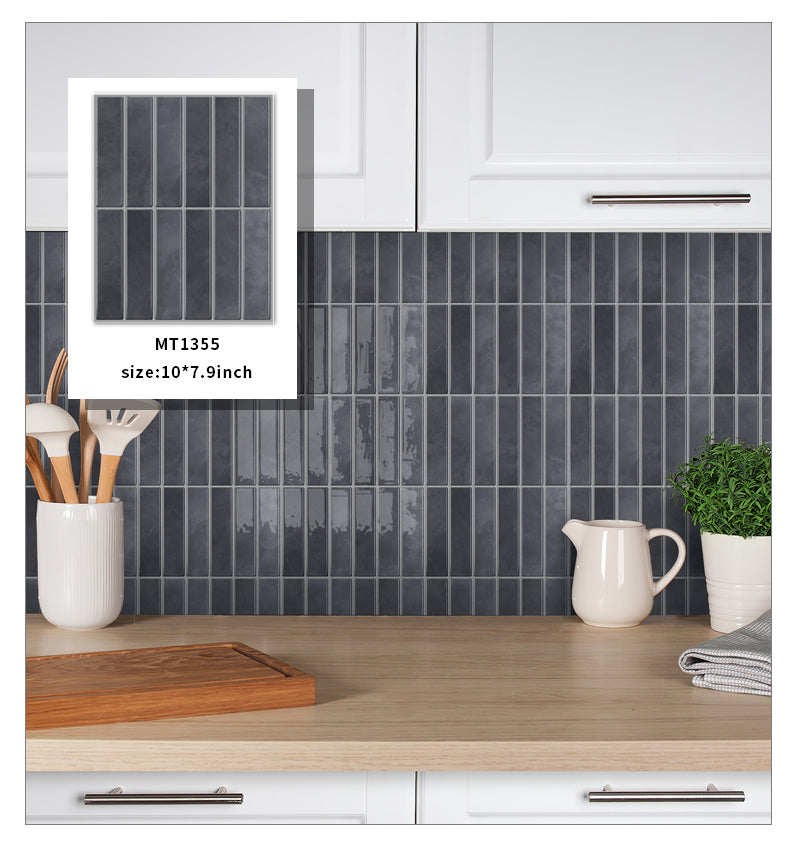 JORUNNS DIY Trang trí nhà cửa Gạch mosaic dán tường Vinal