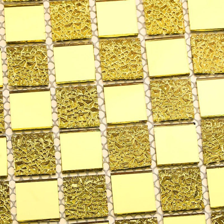 Gạch Mosaic Kính Pha Lê Vàng Tường Nền TV Phòng Khách Gạch Pha Lê Phòng Tắm