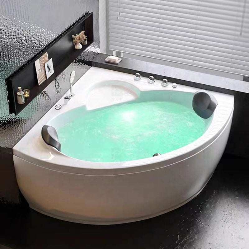 Acrylic Spa Góc Xoáy Nước Trắng - Bồn Tắm Đôi