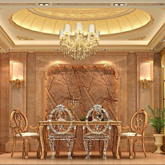 Tấm đá cẩm thạch đôlômit nâu thiết kế hiện đại và gạch mosaic cắt tia nước họa tiết vân mưa, làm từ đá tự nhiên đánh bóng, thân thiện môi trường, dùng cho tường và sàn phòng khách