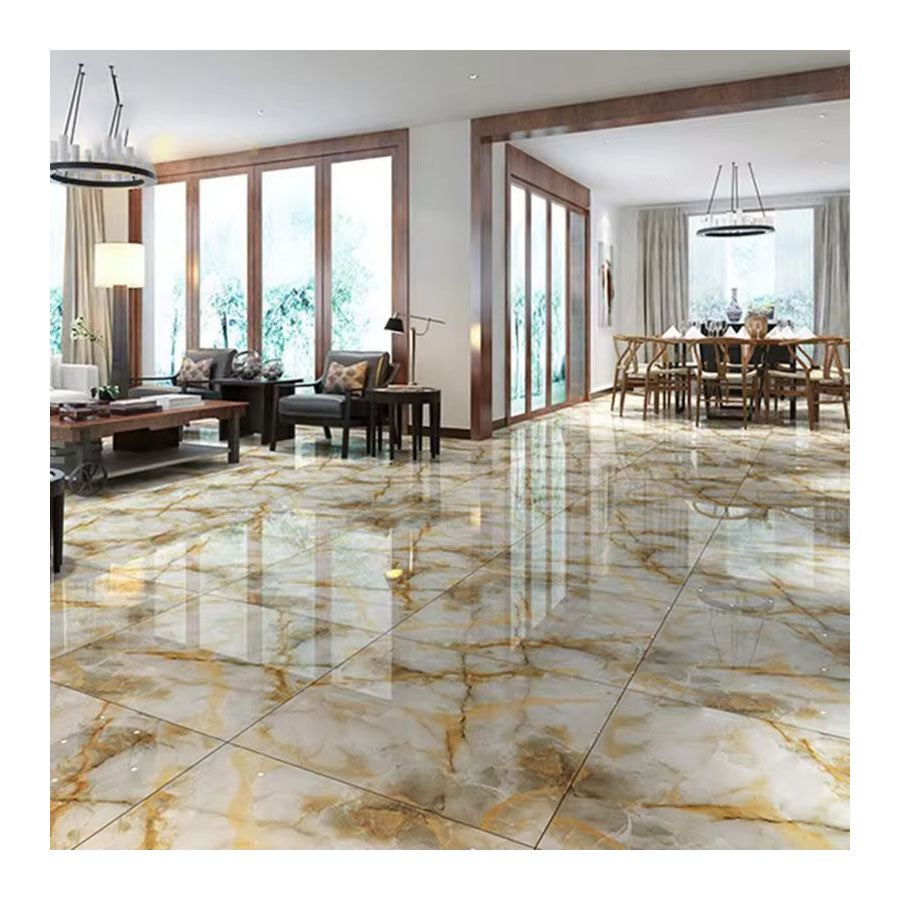 Tấm đá cẩm thạch Golden Spider tự nhiên, gạch đá cẩm thạch cắt theo kích thước dùng để trang trí nhà cửa
