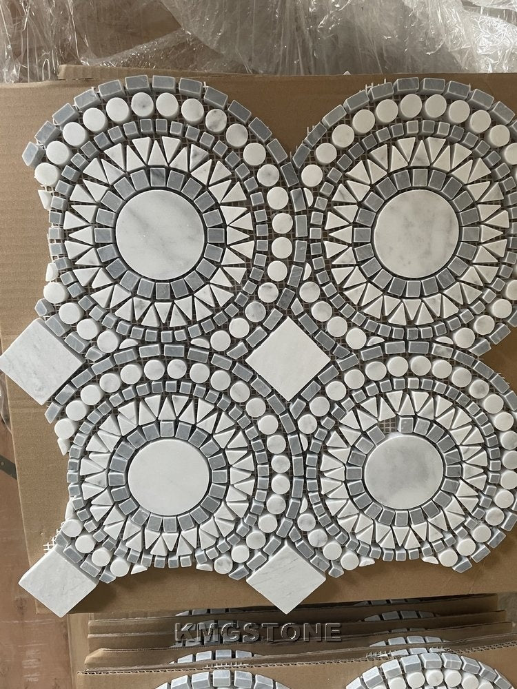 Gạch Mosaic Đá Tự Nhiên Xanh Lá Trang Trí Nhà Cửa và Sàn Phòng Tắm