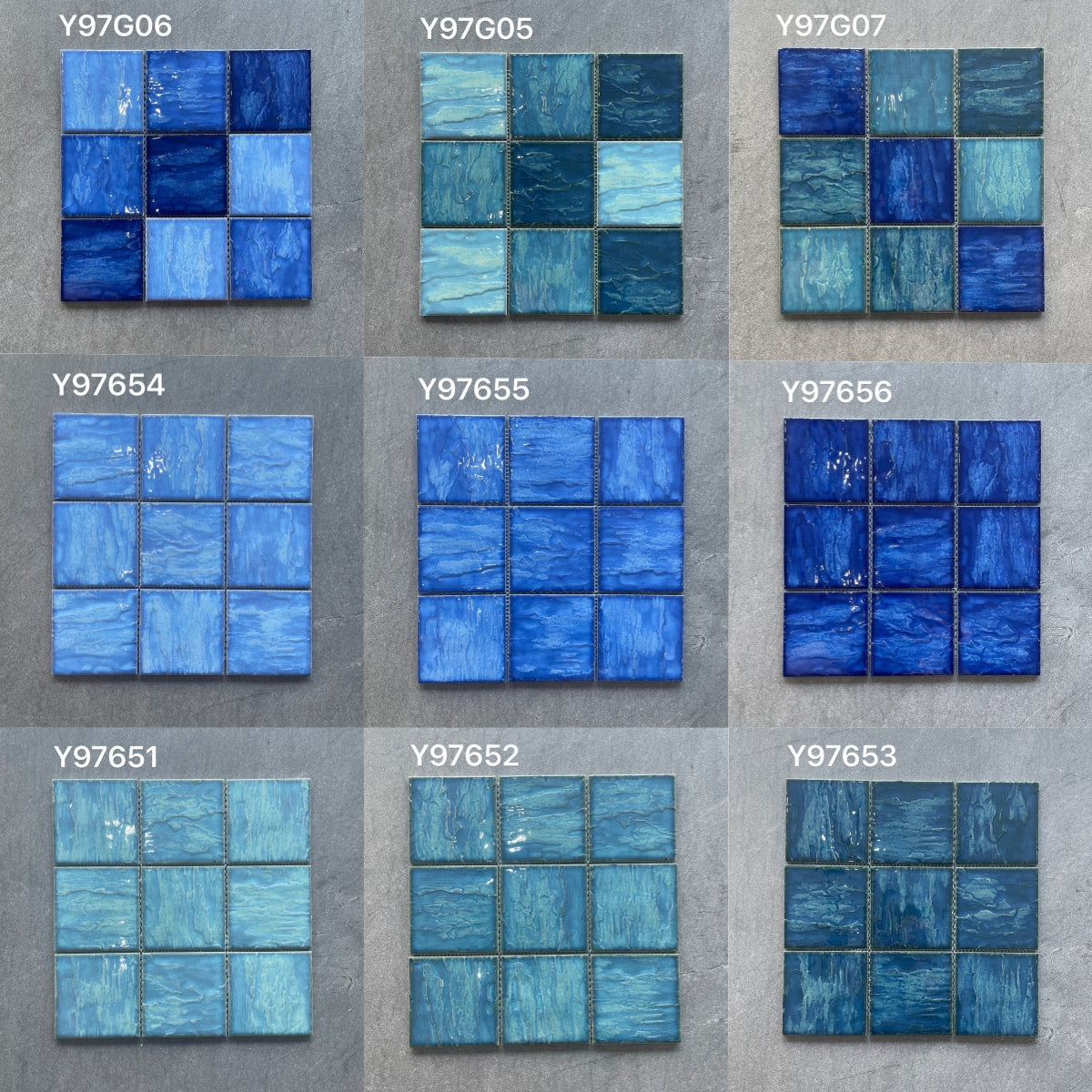 Gạch Mosaic Ceramic Bán Chạy, Gạch Mosaic Thủ Công, Gạch Mosaic Dán Lưới Lát Sàn Phòng Tắm