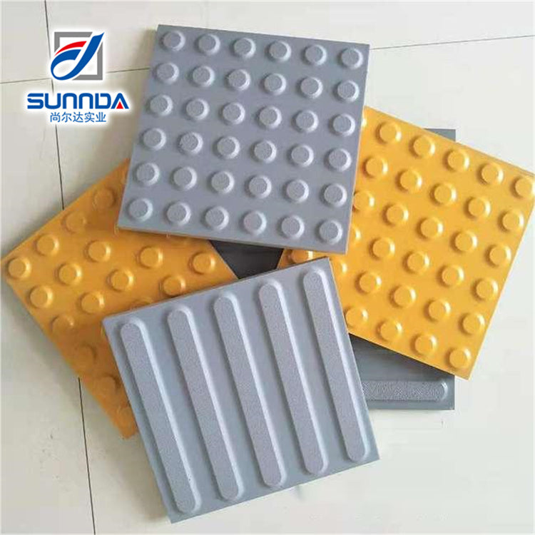 Gạch Sứ Đồng Chất Dẫn Hướng Ngoài Trời Dành Cho Người Khiếm Thị Foshan Tac Tiles, Họa Tiết Chấm Nổi Và Sọc Dẫn Hướng, Màu Thuần