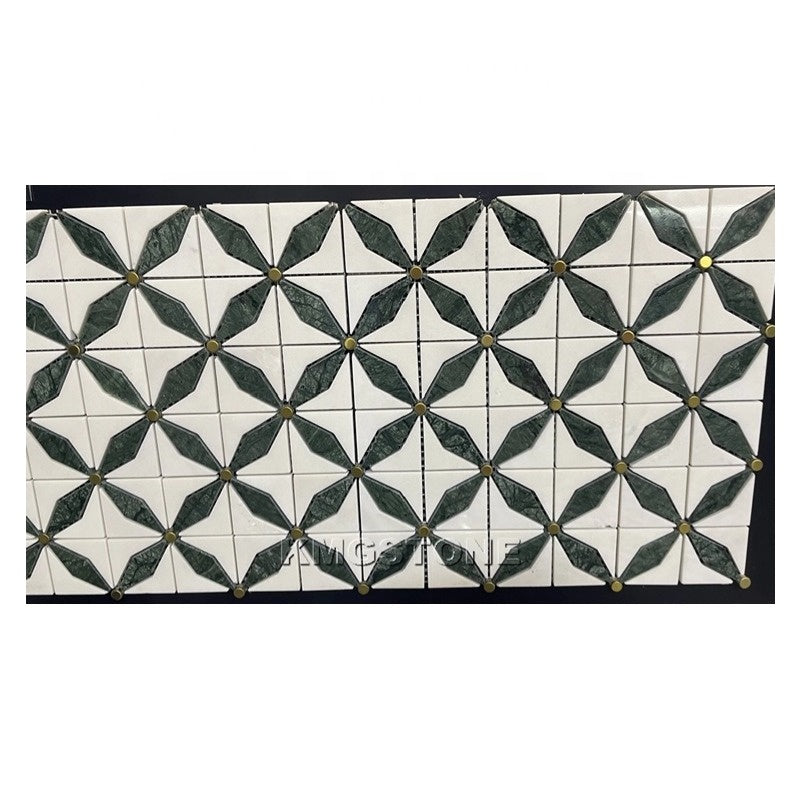 Gạch mosaic đá tự nhiên thiết kế hiện đại dùng cho phòng tắm khách sạn có sẵn giải pháp thiết kế đồ họa.