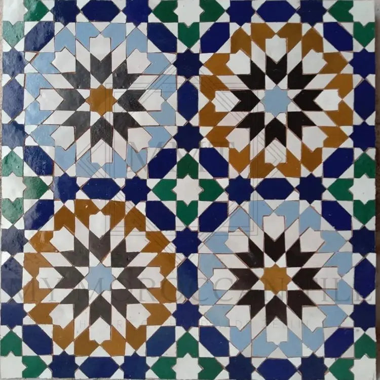 Gạch Mosaic Đá Marble Tự Nhiên 24x24 Phong Cách Trung Quốc