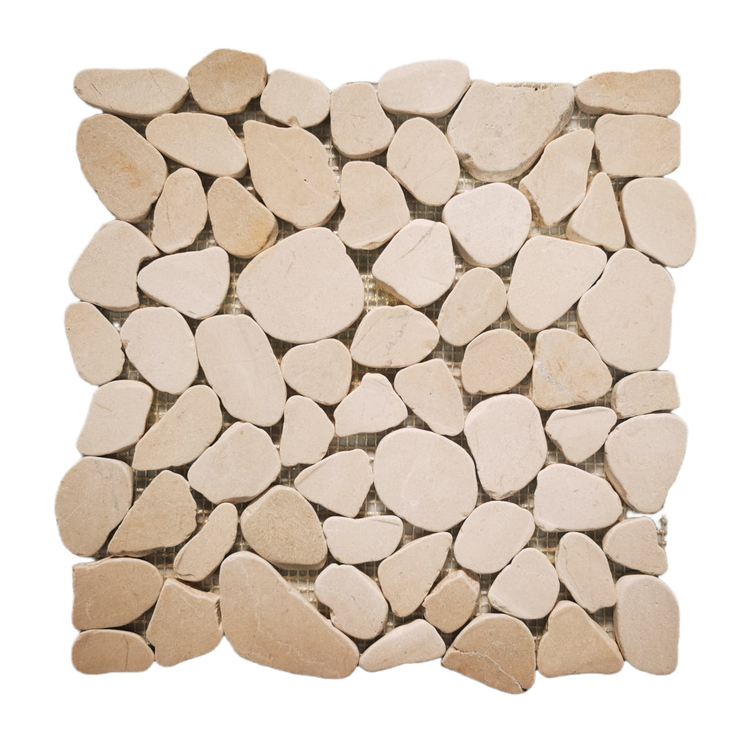 Gạch Mosaic Gốm Sứ Kiểu Parquet Hiện Đại Hình Dạng Ngẫu Nhiên Màu Vàng Nâu Tự Nhiên, Thiết Kế Đồ Họa dùng cho Tường Sàn Phòng Khách