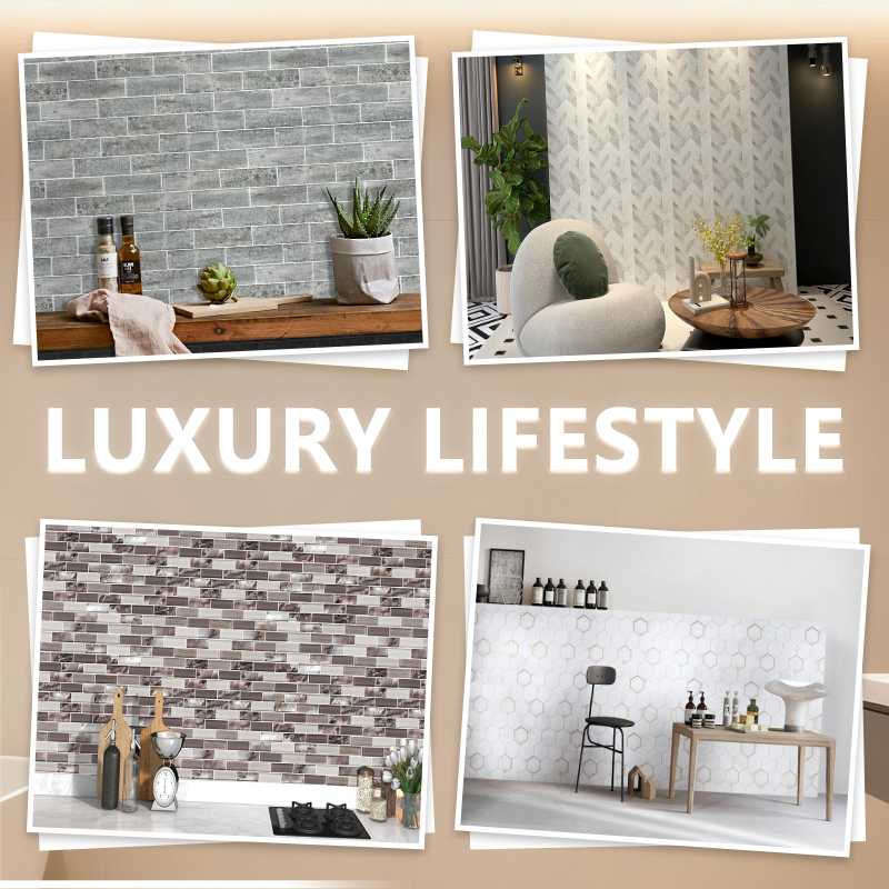 Gạch Mosaic Kính 6MM Hình Chữ Nhật Chất Lượng Tốt, Thiết Kế Hiện Đại, Nghệ Thuật Thủ Công Mosaic Nhân Tạo cho Tường và Khách Sạn