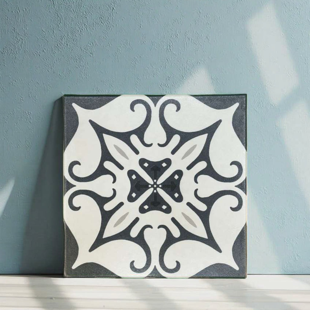 Gạch Mosaic sứ thủ công Hạng 3A, bề mặt bóng, chống mài mòn, phong cách cổ điển, chống trượt, kháng khuẩn, kích thước 200x200mm, dùng lát sàn và ốp tường.