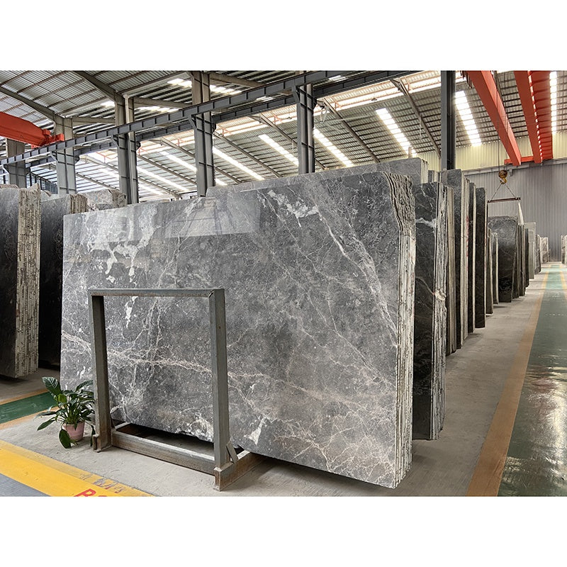 Tấm đá cẩm thạch tự nhiên khổ lớn đánh bóng dùng để trang trí tường và sàn nội thất.