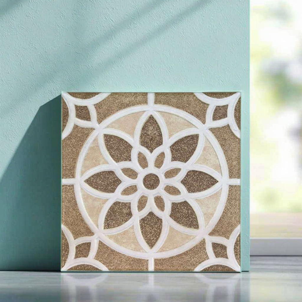 Gạch Mosaic sứ thủ công Hạng 3A, bề mặt bóng, chống mài mòn, phong cách cổ điển, chống trượt, kháng khuẩn, kích thước 200x200mm, dùng lát sàn và ốp tường.