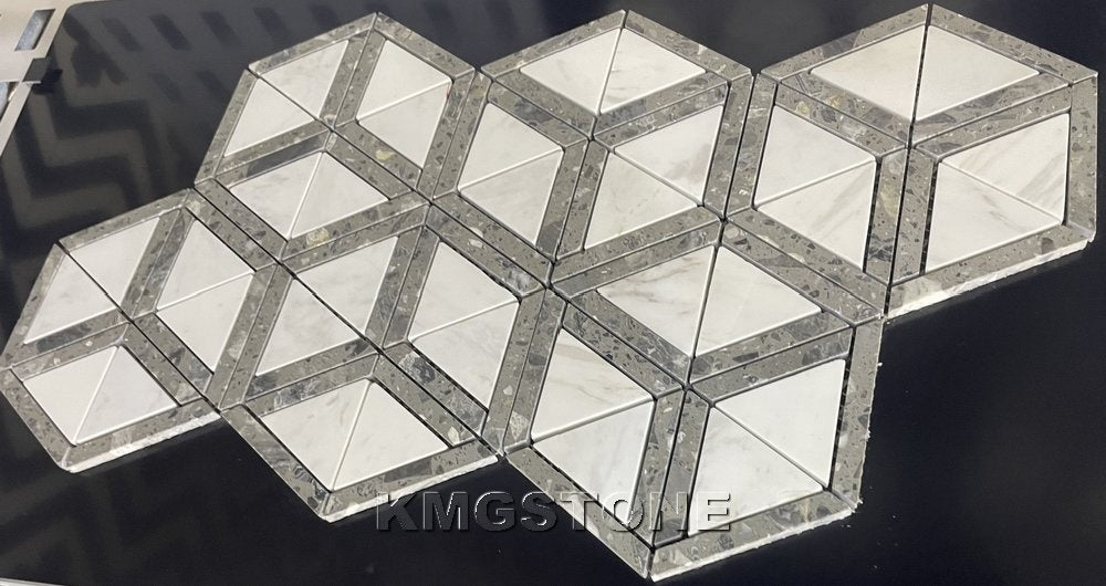 Gạch Mosaic Đá Tự Nhiên Xanh Lá Trang Trí Nhà Cửa và Sàn Phòng Tắm