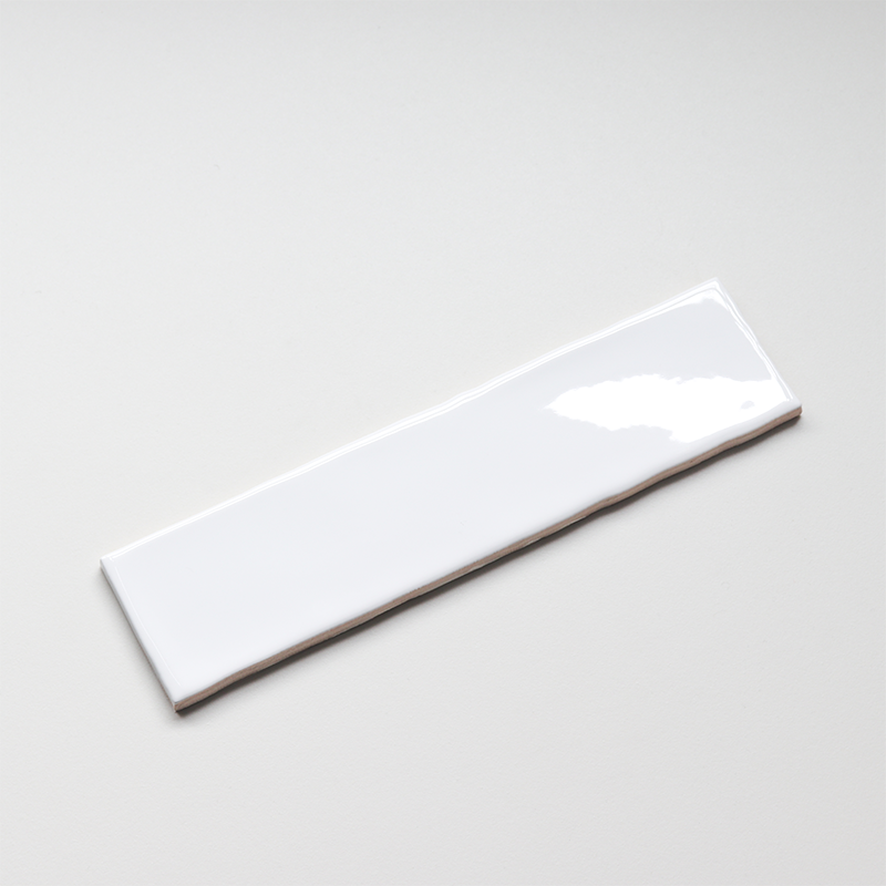 Gạch ốp tường gốm sứ màu trắng cạnh lượn sóng 75x300mm dành cho Trang trí nhà cửa & Thiết kế nội thất