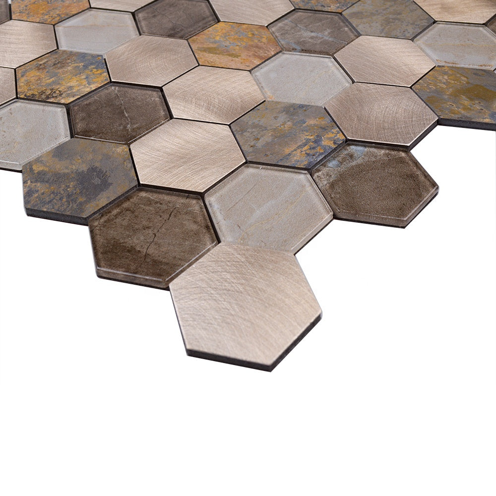 Gạch Mosaic Kính Đá Bóc Dán Ốp Tường