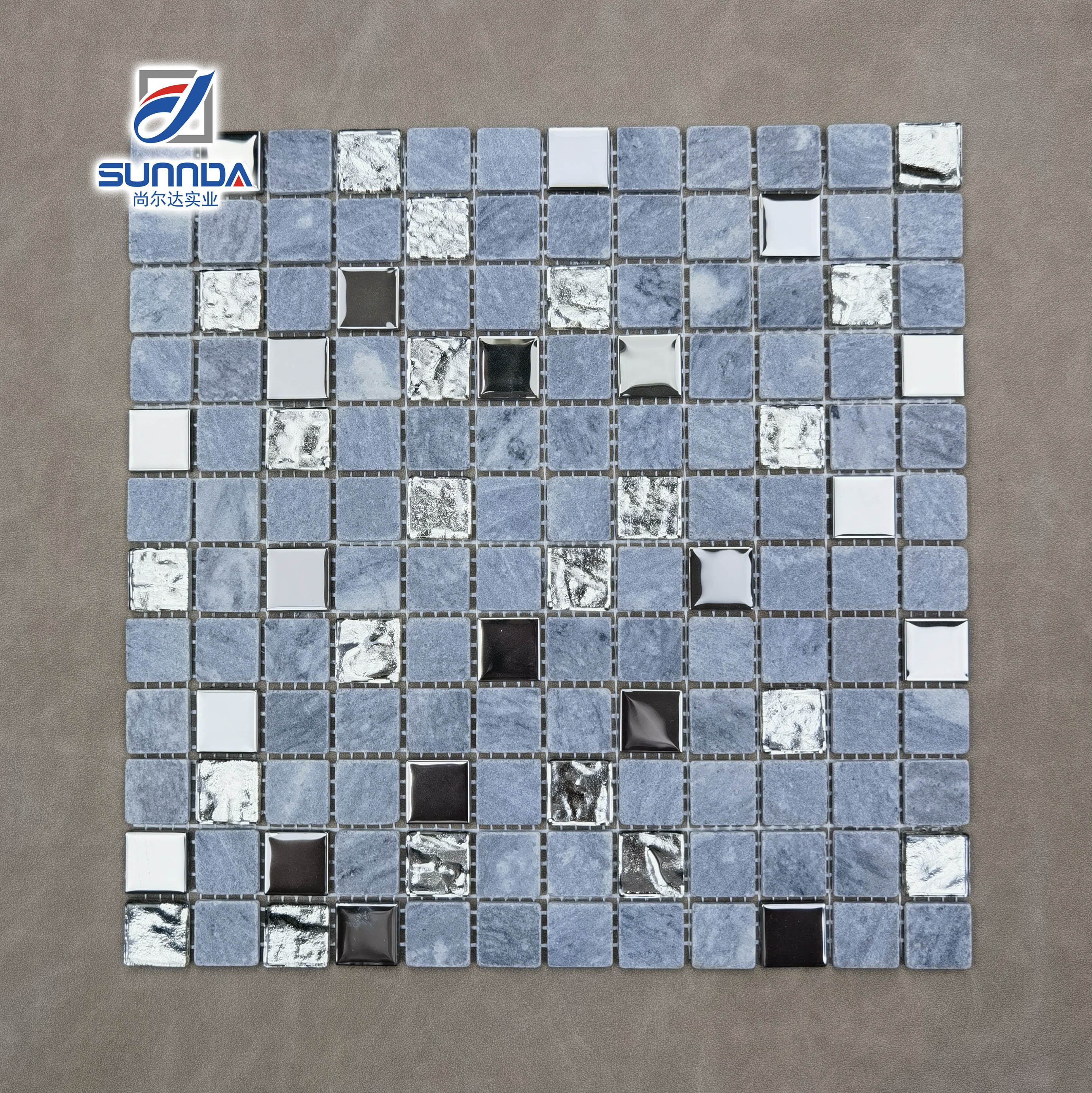 Gạch ốp tường Mosaic Đá Vôi Đá Tự Nhiên Màu Cẩm Thạch