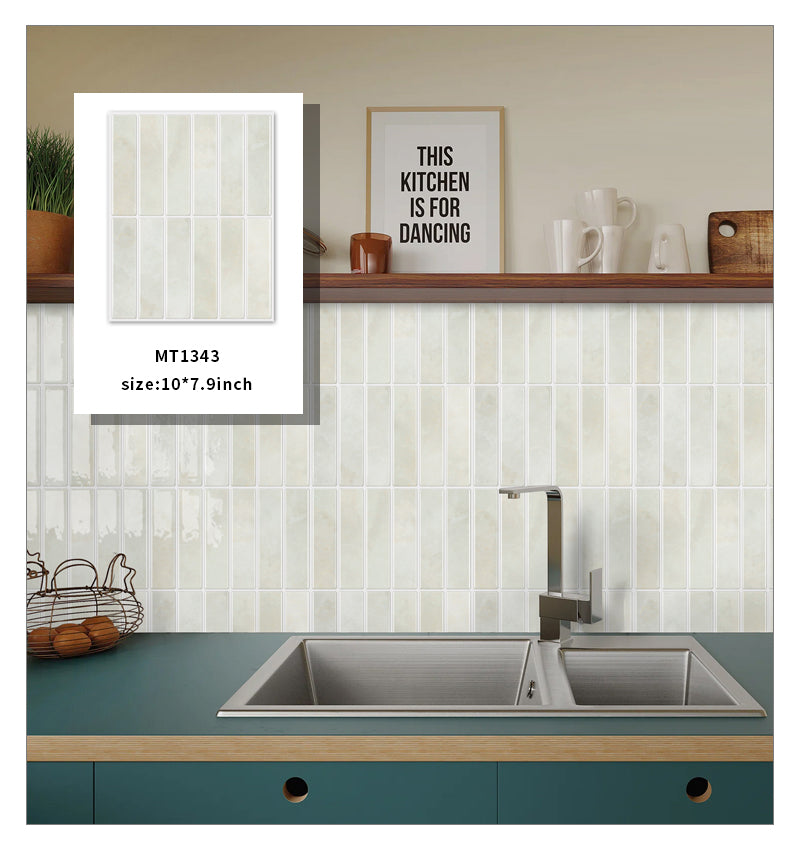 JORUNNS DIY Trang trí nhà cửa Gạch mosaic dán tường Vinal