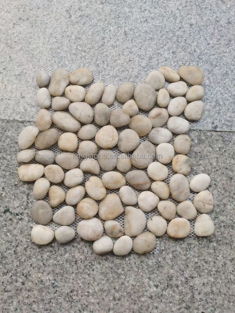 Sỉ Gạch Mosaic Lát Sàn Sỏi Đá Cẩm Thạch Hình Dạng Bất Định Dùng Trong Nhà/Ngoài Trời, Chất Liệu Đá Tự Nhiên Đánh Bóng