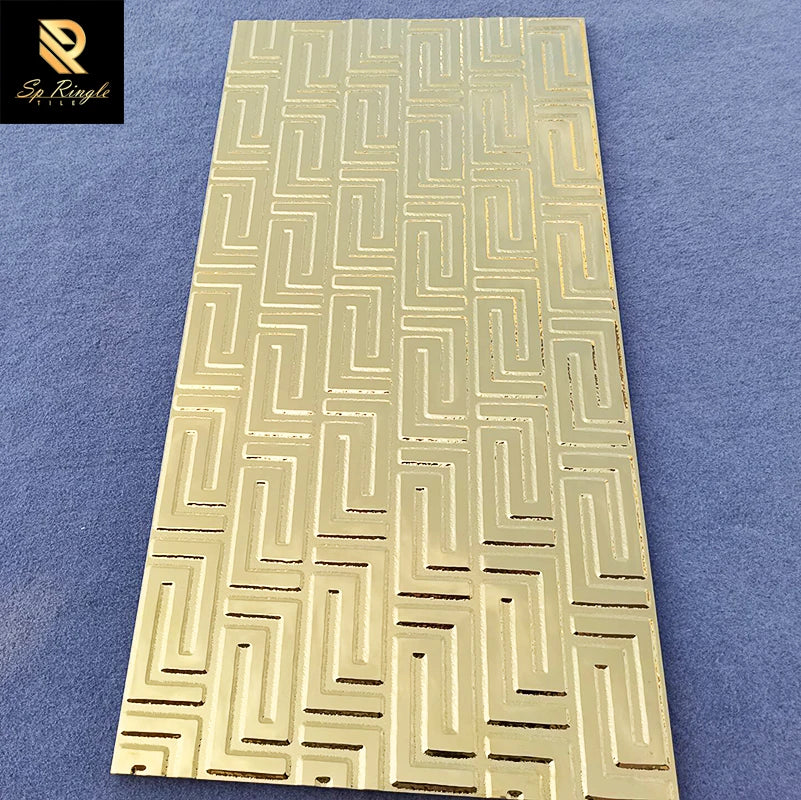 Gạch Ốp Lát Vàng Sang Trọng 30x60 Khách Sạn Cao Cấp