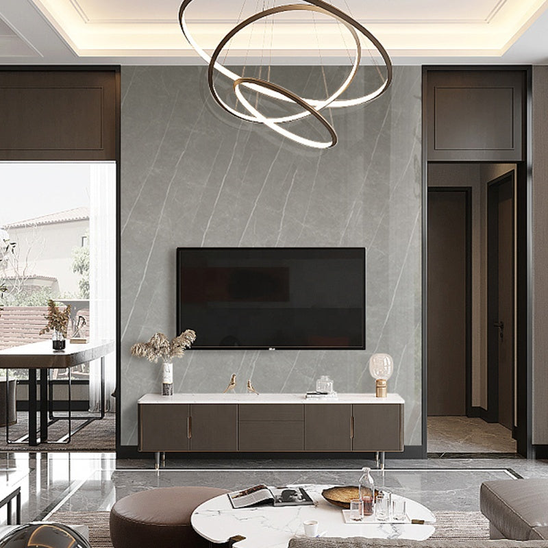 Phiến đá nung kết lớn trắng bóng đồng chất đánh bóng toàn phần tráng men mô phỏng vân đá cẩm thạch tự nhiên họa tiết vô hạn nhà máy