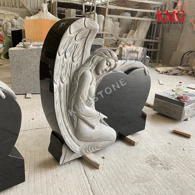 Mộ đá bằng đá hoa cương và cẩm thạch phong cách Châu Âu có thể tùy chỉnh, dùng để tưởng niệm tại nghĩa trang