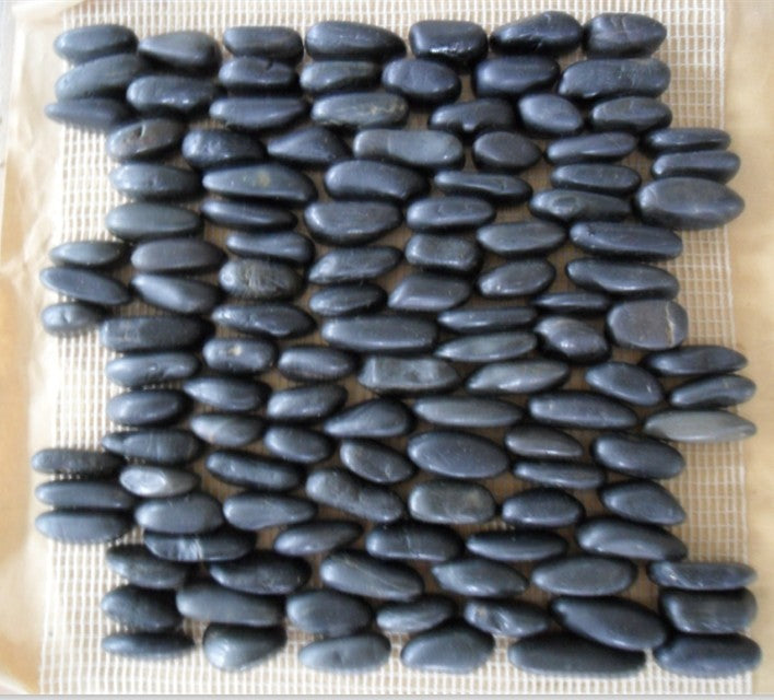 Gạch lát mosaic đá cuội lưới màu trộn Trung Quốc