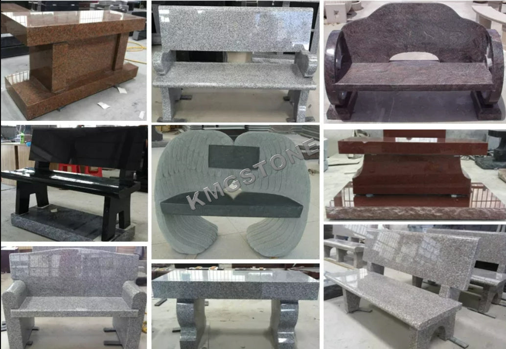 Bia mộ Đá Granite Đen Impala Phong cách Châu Âu Hiện đại Kiểu sách Gạch Đá Cẩm thạch
