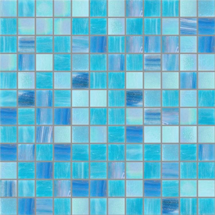 Bán Trực Tiếp Từ Nhà Sản Xuất Gạch Mosaic Kính Pha Lê Mới Màu Xanh Lam Cho Tường Nền Phòng Tắm