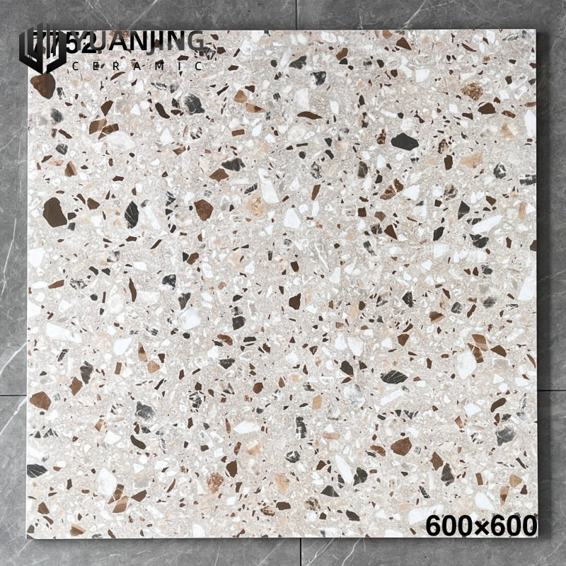 Gạch Ceramic Porcelanato vân Terrazzo bề mặt mờ xu hướng mới