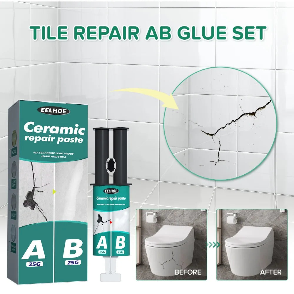 Keo Dán Sửa Chữa Gạch Men, Xử Lý Nứt Gạch AB