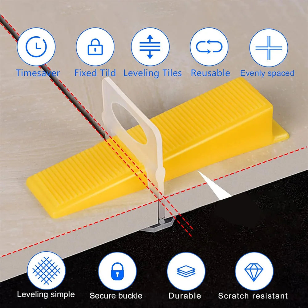 Bộ Ke Chèn Căn Bằng Gạch Men 0.35-3mm, 100-1500 Chiếc