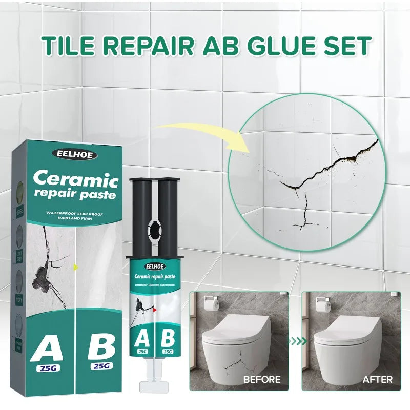 Keo Dán Sửa Chữa Gạch Men, Xử Lý Nứt Gạch AB