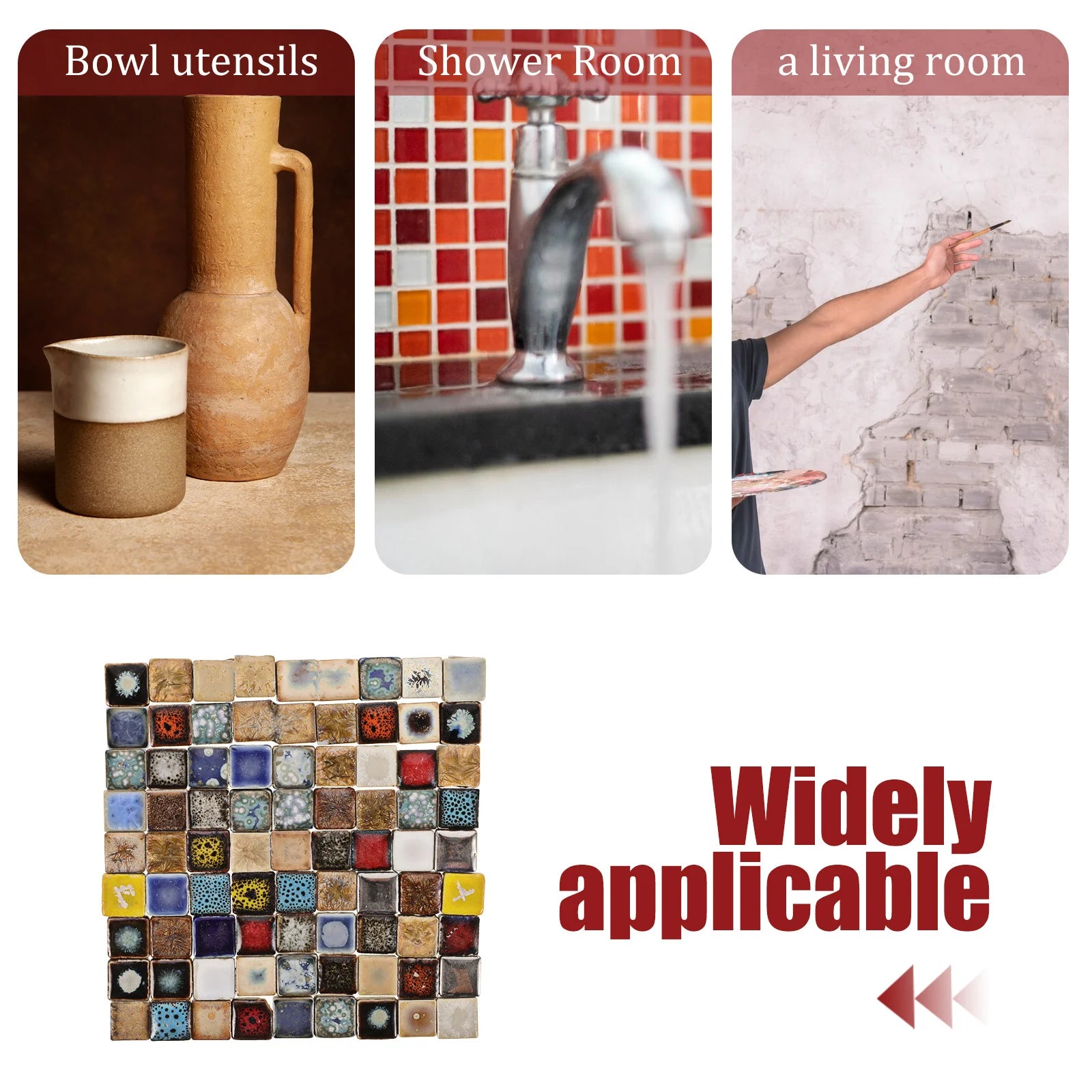 Gạch Mosa Ceramic DIY Trang Trí Độc Đáo