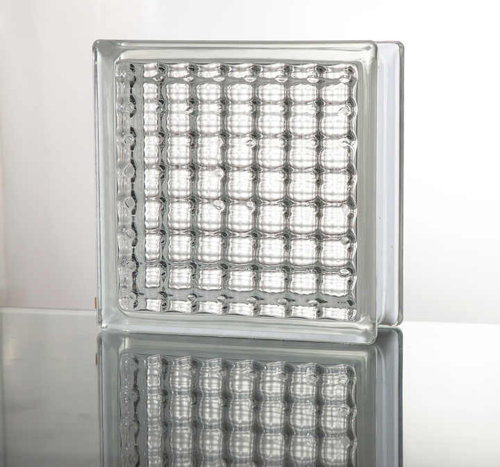 Bán buôn xây dựng trang trí khối gạch thủy tinh rỗng 8" vuông cắt sẵn và sẵn sàng để lắp đặt kính trắng trang trí - Daisan Store