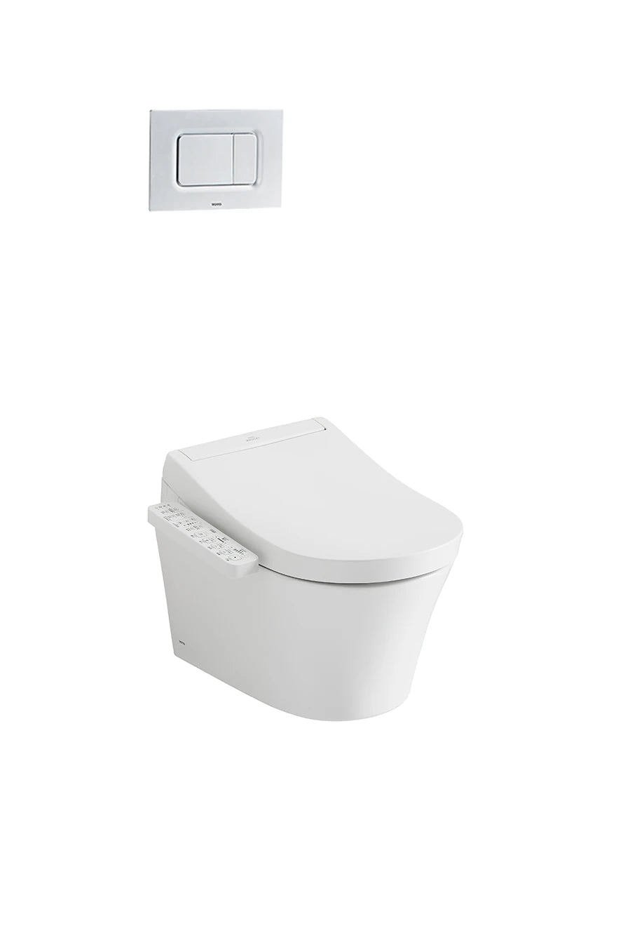 Bàn cầu treo tường kèm nắp rửa điện tử dòng S2 CW553_TCF33320GAA_WH172A_MB170PSS - Daisan Store