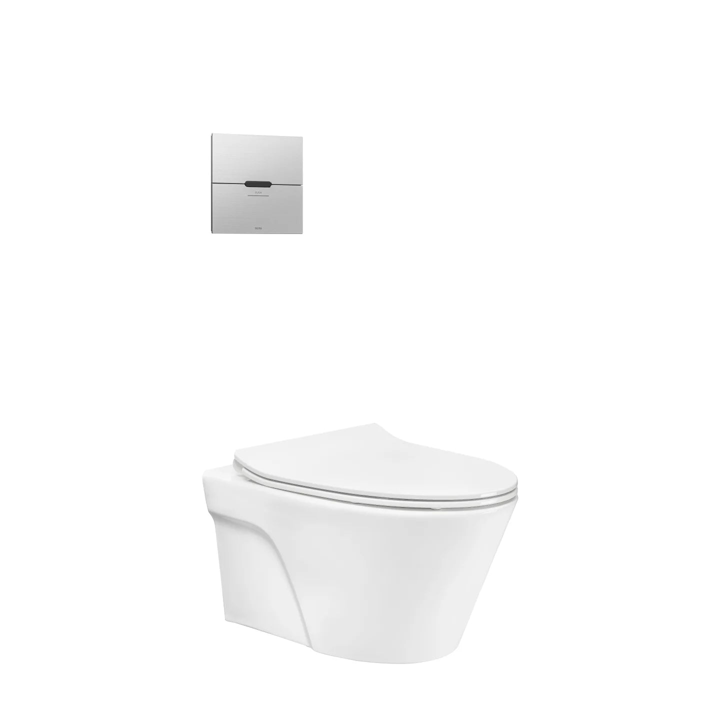 Bàn cầu treo tường kết hợp van xả cảm ứng CW822RFVA1_TREF35L2A_WH005A - Daisan Store