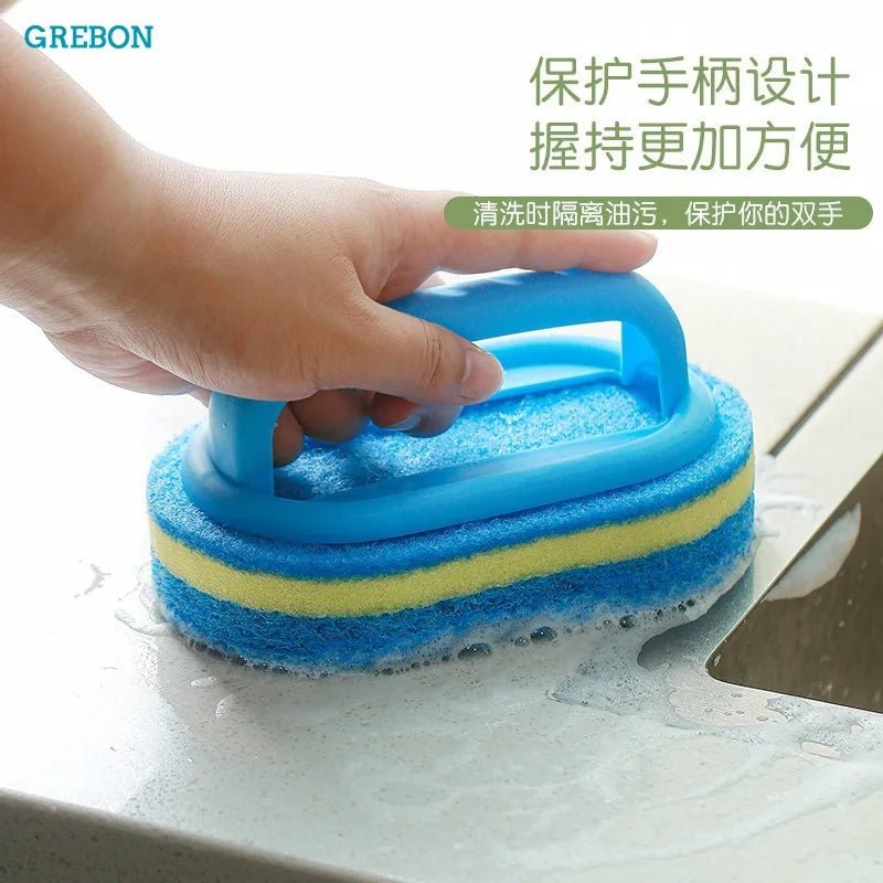 Bàn Chải Lau Tường Gạch Xốp Cán Dài Kháng Mốc Rửa Bếp Chảo - Daisan Store