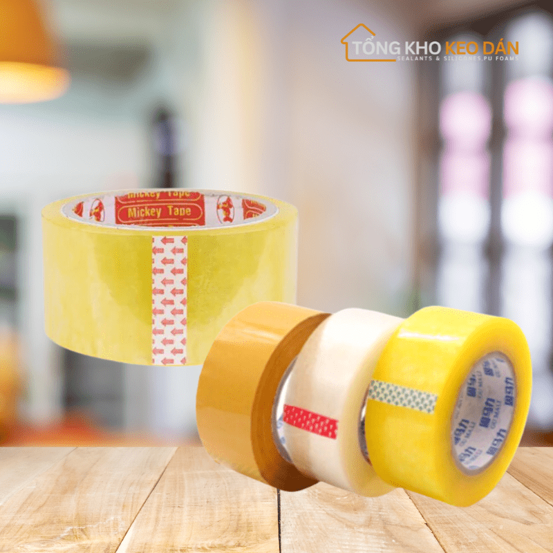 Băng Dính Trong Cuộn 1kg Lõi Giấy 3mm Cây 6kg - Daisan Store